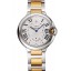 Swiss Cartier Ballon Bleu Two Timezone White Dial Silver Case Gold And Silver Bracelet 1453877