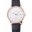 Swiss Girard-Perregaux 1966 White Dial Gold Diamond Case Black Leather Strap