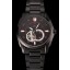 Swiss IWC Pilot's Watch Black Dial With Orange Markings Black Plated Stainless Steel Case And Bracelet 1453735 Watch
