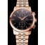 Swiss Vacheron Constantin Patrimony Traditionnelle Chronograph Black Dial Rose Gold Case Two Tone Bracelet 1453758