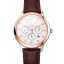Swiss Vacheron Constantin Traditionnelle Power Reserve White Dial Rose Gold Case Brown Leather Strap