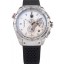 Tag Heuer Swiss Carrera Tachymeter Bezel Perforated Black Rubber Strap White Dial