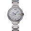 Top Swiss Cartier Ballon Bleu Diamond Case White Dial Stainless Steel Bracelet 622673