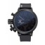 U-Boat Flightdeck Black Dial Black Steel Case Black Rubber Bracelet 622713