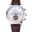 Vacheron Constantin Patrimony Traditionnelle Silver Case Brown Leather Strap 622304