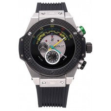 1:1 Hublot Big Bang Unico Bi-Retrograde Chrono King Stainless Steel Case Black Rubber Strap 622770