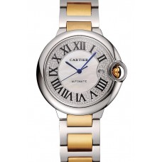 Best Quality Replica Swiss Cartier Ballon Bleu 46 MM Diamond Dial Gold And Staineless Steel Bracelet 1453888