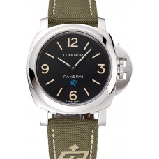 Best Replica Panerai Luminor Base Logo Acciaio Black Dial Green Bracelet 1454013