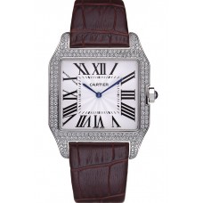 Cartier Santos 100 Diamond Silver Bezel 621926