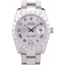 Copy Rolex Datejust Diamond Bezel Silver Dial 7468