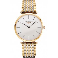 Fashion Swiss Longines Grande Classique White Dial Gold Case Two Tone Bracelet