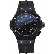 Hublot Big Bang Carbon Dial Carbon Case And Bezel Black Rubber Strap 622773