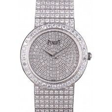 Piaget Swiss Limelight Diamonds Encrusted Stainless Steel Watch 80297 Watch