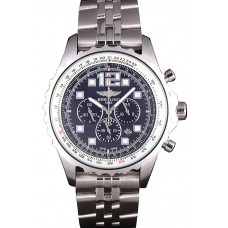 Replica Breitling Navitimer Stainless Steel Strap Black Dial 98236